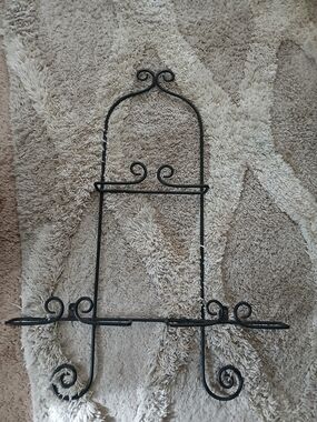 Black Decorative Metal Wall Easel - Home Wall Decor